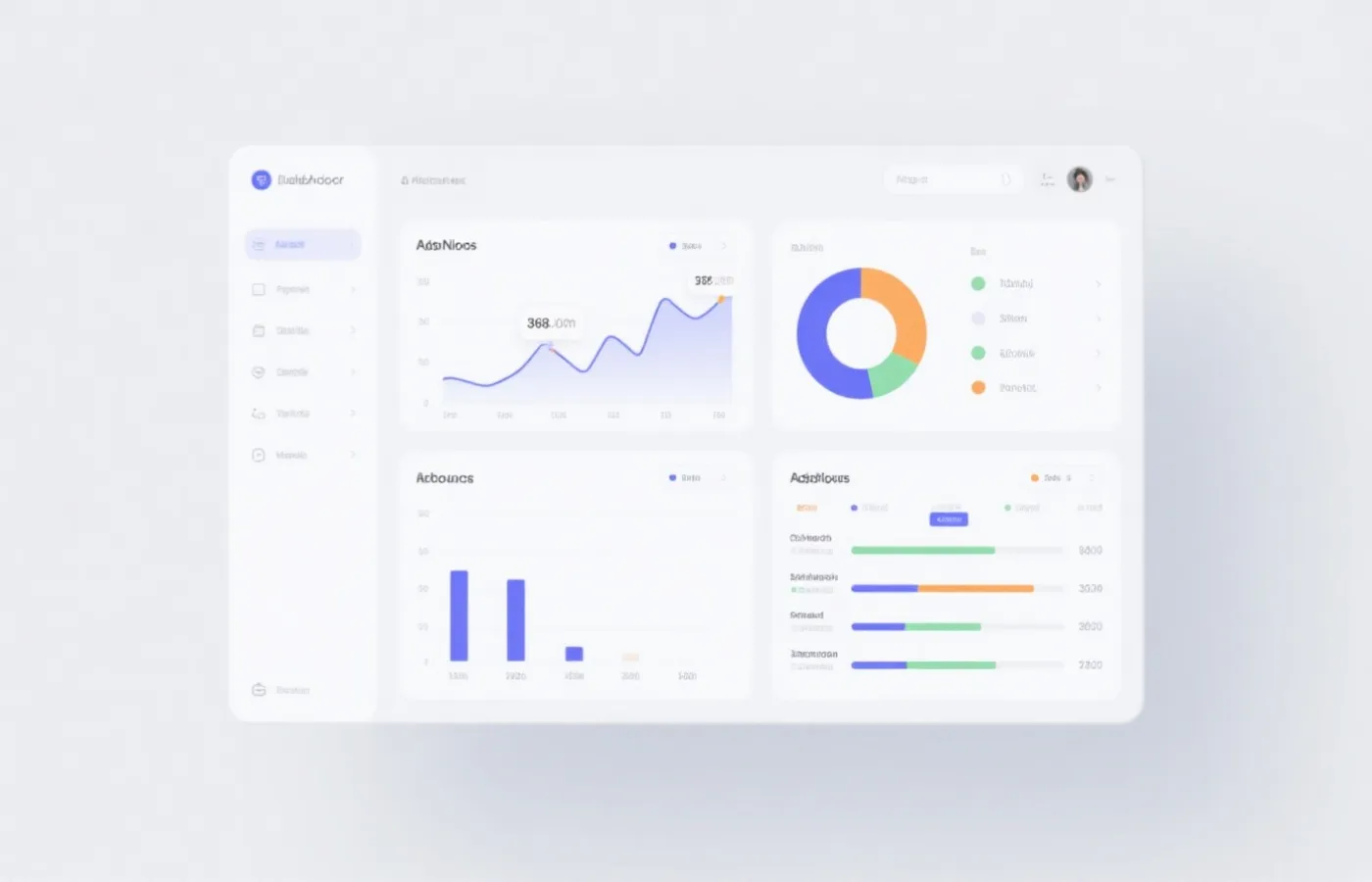 数据图表与分析界面